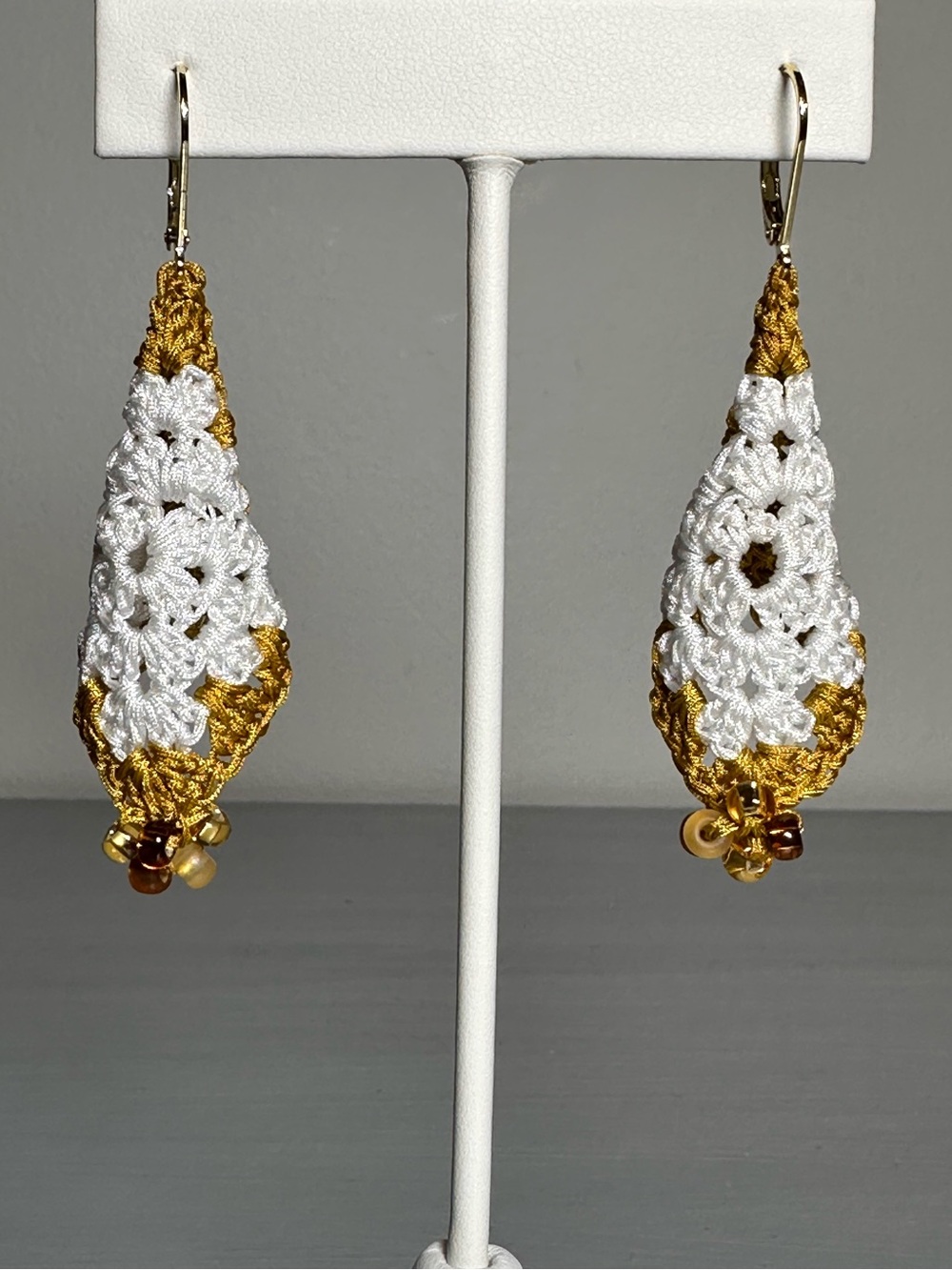 Handmade Crochet Filigree Style Earrings